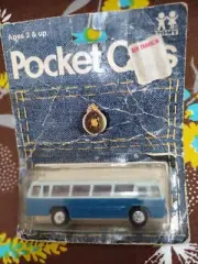 TOMICA POCKET CARS, RARE 1ST 1974 BLISTERPACK #24-41 MITSUBISHI BUS Tomy