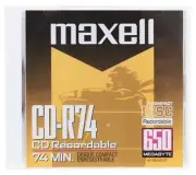 Maxell CD-R 650mb 74min Blank Recordable (write once) CD FREE 1ST CLASS SHIPPING