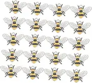 [TEHAUX] Elegant Diy Bee Craft Alloy Pendant Accessories 20pcs Charms for Decor