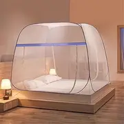 Mosquito Nets Portable Foldable,Mosquito Mesh Net Mosquito Net for Bed Bed Net Tent Ideal for Home Or Holidays Fine mesh Mosquito Net for Bed-C_120*200cm