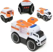 Car Toy Ambulance Rescue Friction light & sound Toy Chef vehicle Rugged Racer