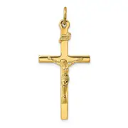 Ss/Gold Plated Sterling Silver Gold-Plated Inri Crucifix Pendant