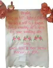 Flower Girl Wedding Handkerchief by Wedding Tokens