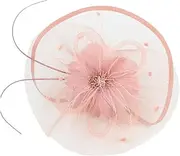 [FRCOLOR] Veil Fascinator Hat with Hair Clip for Women Elegant Costume Accessory for Tea Party Weddings and Special Occasions Stylish Headband and Clip Design for