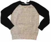 Gymboree Boys Size XXS 3 Pull Over Sweater Black White Speckles New