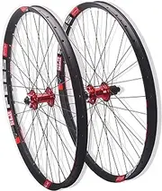 Road Bike Wheelset Bicycle Wheelset 26 27.5 29 Inch Bike Wheelset，Front/Rear Wheel Set Rim 7-12 Speed Disc Brake Mountain Road Bicycle Wheels Wheelset(Red,27.5inch)