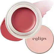 EGLIPS Lip & Cheek Glow Balm - Multi-Use Tinted Melting Balm Blush for Lips & Cheeks Buildable and Blendable Texture Strong Adhesive Lightweight Long-lasting Korean Makeup (02 HIGHER, 5 gram)