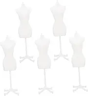 UPKOCH 5pcs Doll Dress Display Stand Mannequin Model Holders for Doll Clothes for Showcasing Dresses Shirts and Accessories for Birthdays Parties and