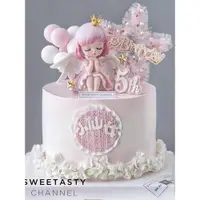 在飛比找ETMall東森購物網優惠-蜜雪兒公主蛋糕裝飾品擺件網紅仙女寶貝可愛女孩天使生日烘焙插件
