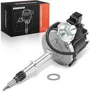 A-Premium Ignition Distributor with Cap and Rotor Compatible with Chevrolet Malibu, Camaro, Suburban, C10 C20 Suburban & GMC C15 C25 Suburban, Jimmy & Buick Apollo & Checker & Oldsmobile & Pontiac