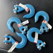 Lot of 5 National Hardware Clevis Slip Hooks 5/16" Blue Finish N177-261