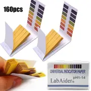 2 Pack Full Range 1-14 PH Test Paper Strips Litmus Testing Indicator 160 Strips