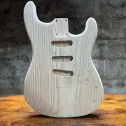 SSS Strat Style 1 Piece Swamp Ash Guitar Body Rear Route SEE DESCRIPTION!