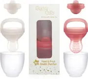 Baby Fruit Feeder Baby Fresh Food Feeder Pacifier - 2 Packs Silicone Fruit Feede