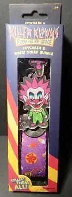Killer Klowns From Outer Space Spikey Keychain & Wrist Strap Bundle RARE!!