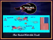 1/64 '55 Chevy "AMERICAN PATRIOT" Gasser CUSTOM Decal SCR-0042