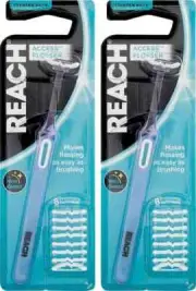2 x Reach Access Flosser Starter Pack.