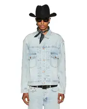 Doubledown Oh G Jacket Paragon Kraft - Light Wash Denim | Ksubi ++