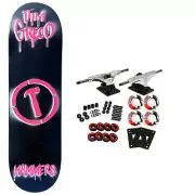 Hammers Skateboard Complete Jim Greco Hammer Logo Black/Berry Pink 8.0" x 31.75"