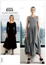 [Vogue] Sewing Pattern 1312 Misses Dress Size 16-24 Uncut Designer