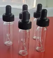 Eye Dropper screw lid Rubber Squeeze Top Glass New 2.5" Sold In Bundles Of 5 Min