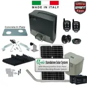 5M Solar Powered Sliding Gate Automation Kit, Italian Made Ultra Fast P450 Motor