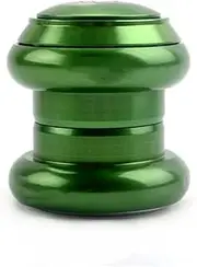 34mm Bike Bearing Headset, 28.6mm Straight Steerer Mountain Bike Aluminum Alloy External Headset CNC Machining(Green)