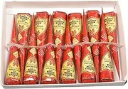 Amina Henna Instant Tatto Red Outline Mehndi/No Chemicals Dyes - Color Paste Cone (Red, 12 Piece) (Red)