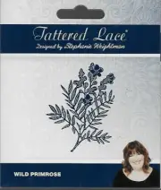 TATTERED LACE Cutting Die - WILD PRIMROSE - Flower Branch