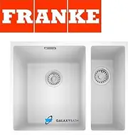 [FRANKE] Kitchen Sink Made of Tectonite with Single and a Half Bowl Sirius SID 160-white 125.0331.036, White Polar