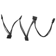 4Pin IDE 1 to 5 SATA 15Pin Hard Drive Supply Splitter Cable for DIY Hard2525