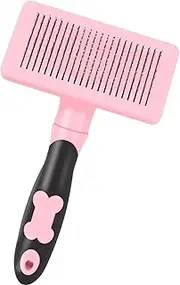 Grooming Comb For Dogs | Non-slip Dog Detangling Comb,With Ergonomic Grip, Retractable Bristles, Pet Supplies For Long-Haired Care