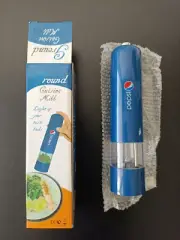 Pepsi Electric Spice Grinder With Light Blue Battery Operated LED Brand New Mill