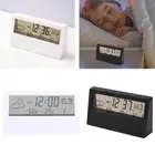 Desktop Alarm Clock Weather Display Electric Desk Alarm Clock Time Date Calendar