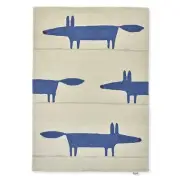 NEW Scion Mr Fox Rug Pebble Denim 120x180cm