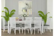 VI Florida Mountain Ash Dining Table with 8 Chairs Set