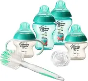Tommee Tippee Closer to Nature Newborn Bottle Starter Set with Cleaning Brush