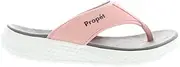 [Propét] Propet Womens TravelActiv Ft Flip Flops Casual Sandals Casual - Pink