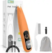 Cordless Dog Clippers with LED Display and Ultra-Low Noise for Grooming