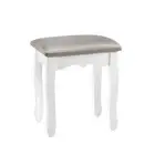 Artiss Dressing Table Stool Makeup Chair Bedroom Living Room Vanity Velvet Grey