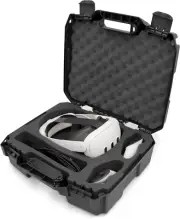CASEMATIX Travel Case Compatible with Meta Quest 3 Elite Strap Bundle and Oculus