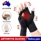 Arthritis Gloves Compression Copper Hand Wrist Support Brace Finger Pain Relief