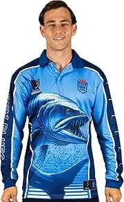 NRL 'Barracuda' Fishing Shirt - NSW - Adult - Men - Polo