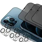 3-PK iPhone 13 Pro Max/12 Privacy Anti-Spy Tempered GLASS Screen Protector+ Lens