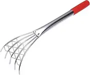 Kisangel Clamming Rake Beach Tool Oyster Rake Stainless Steel Plastic Lightweight Digging Tool for Home