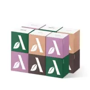 Bamboo Facial Tissue Cube Boxes, 3-Ply, 12 Pack, 60 Sheets Per Box, 720 Per Pack