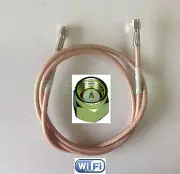 1-15' RG400 M17 SMA Male Male Jumper Silver coated RF LAB cable