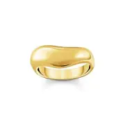 Genuine THOMAS SABO Ring with curved shape gold
