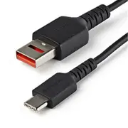 StarTech.com USBSCHAC1M USB 2.0 - 480Mbps USB-A to USB-C Cable - 1m Secure Charge - USB-C to USB-A [USBSCHAC1M]