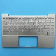 New Palmrest Upper Case Keyboard Touchpad Silver For HP ENVY 13-BA